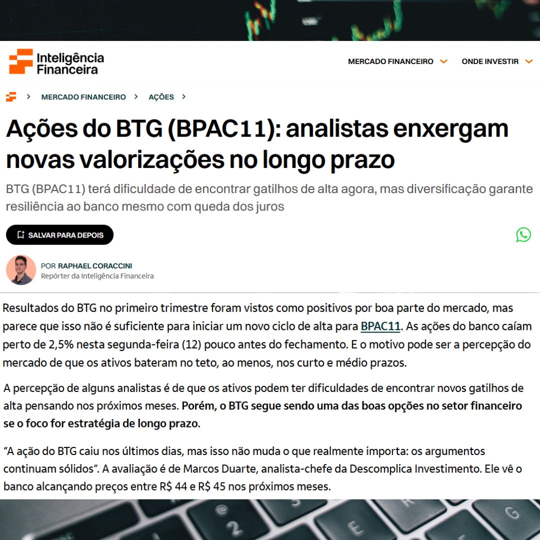 Capa Inteligência Financeira